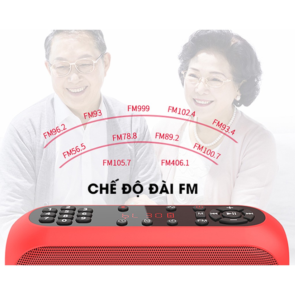 (Hàng chính hãng) Đài Radio - Loa Bluetooth W-King X2