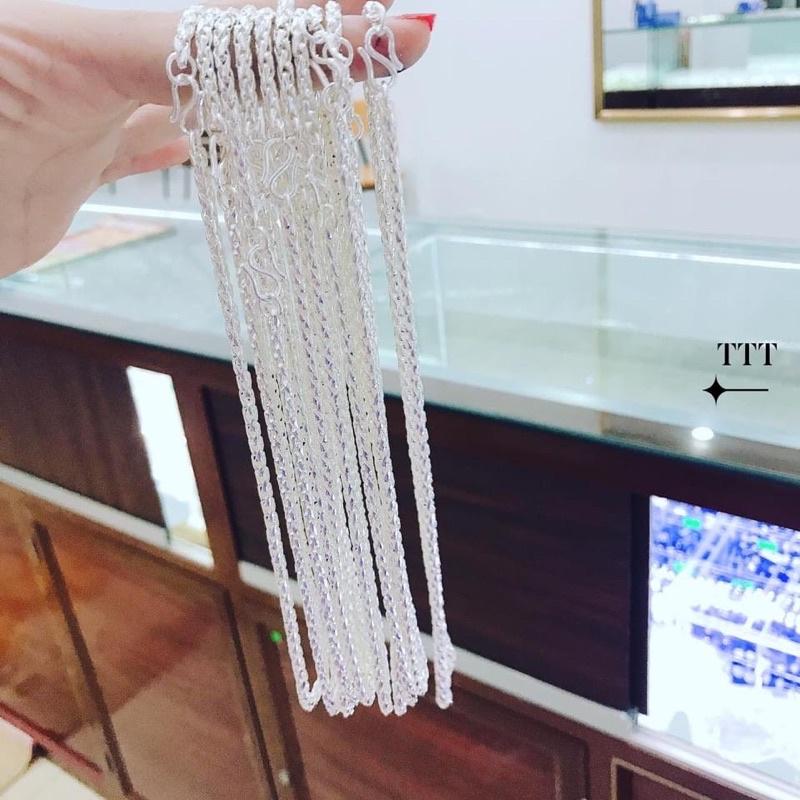 Dây chuyền cho bé , Vòng cổ Bạc Ta - bạc npj