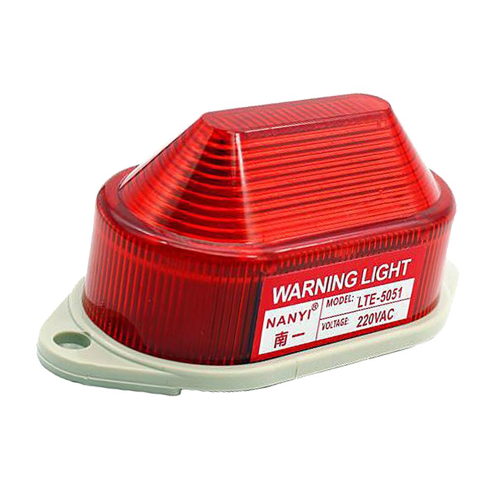 2x LED Beacon Red Flashing Strobe Signal Warning Light Lamp, AC220V