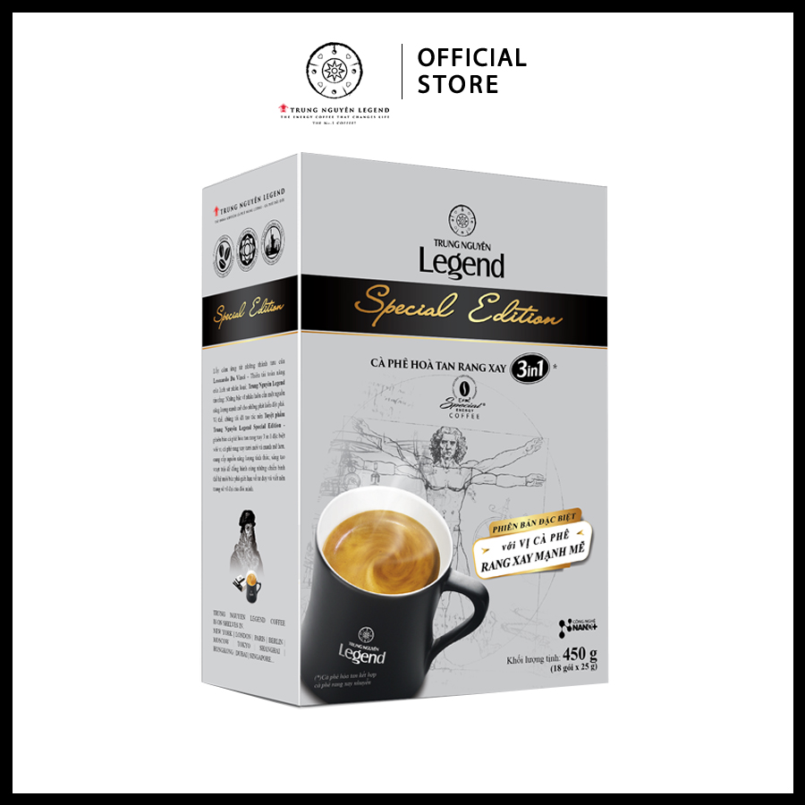 TRUNG NGUYEN LEGEND GOURMET BLEND Premium Roasted Ground Coffee - Chocolate And Fruity Flavor By Robusta & Arabica Coffee Beans Blend - French Roast With Low Acidity (500g/Box