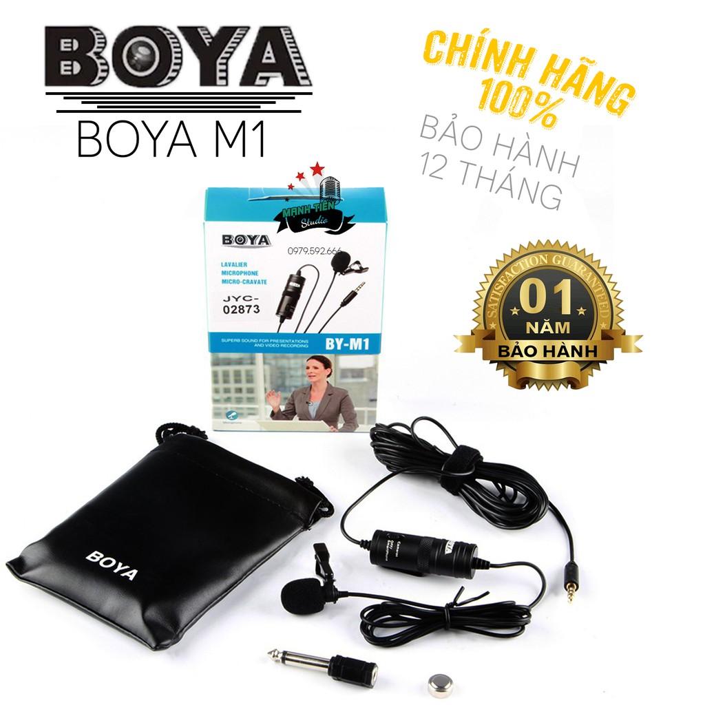 Micro thu âm cài áo Boya MM1,đa năng cardioid cho máy ảnh, máy quay, điện thoại, DSLR – Chuyên dùng thu âm, livestream