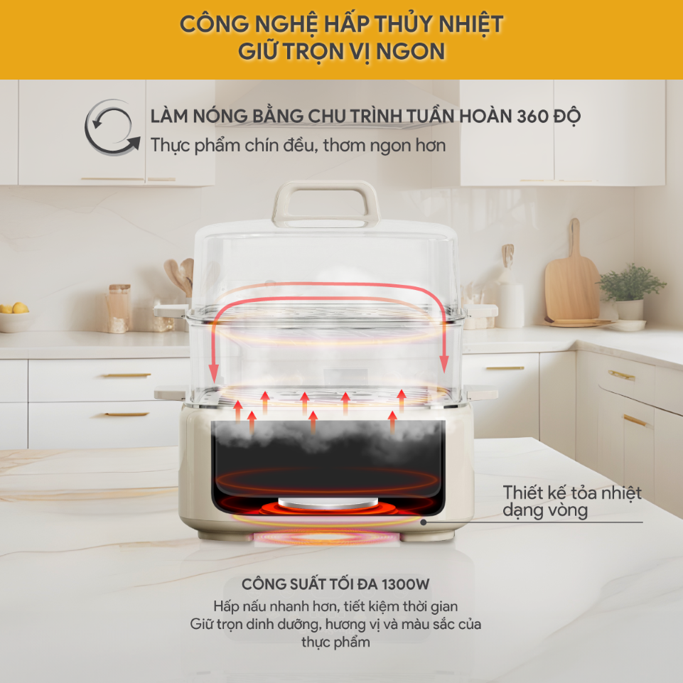 Nồi Hấp Đa Năng BlueStone MPB-7238 - Hàng Chính Hãng