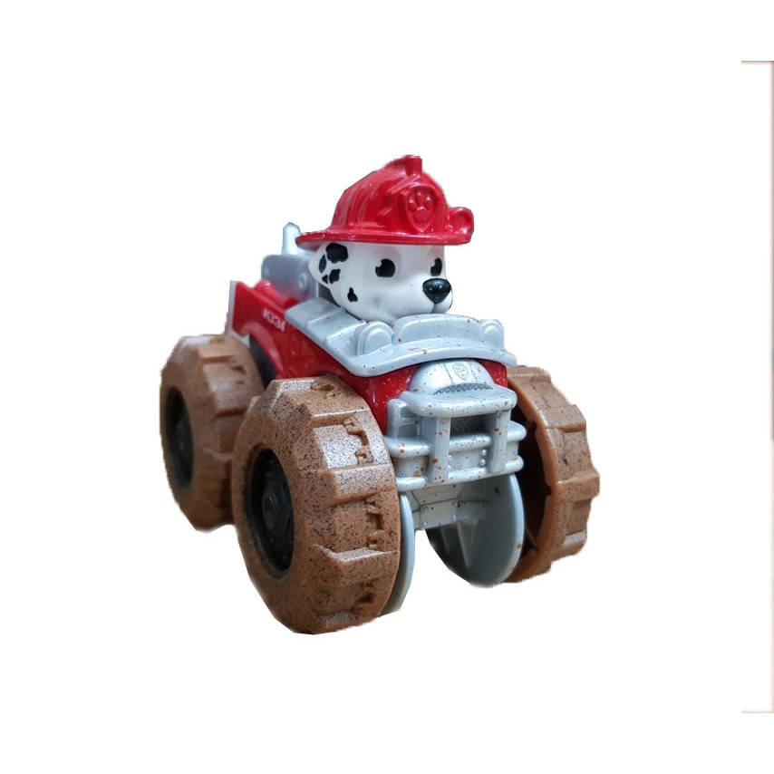 Đồ chơi chó cứu hộ Paw Patrol, mô hình đồ chơi chú chó cứu hộ Marshall, bánh xe di chuyển nhanh