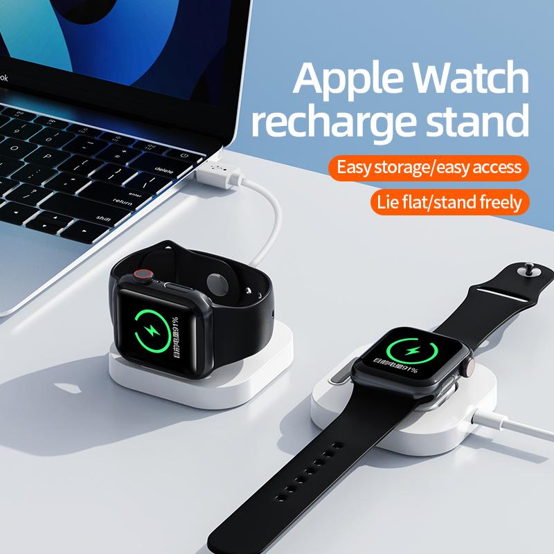Bộ sạc không dây từ tính mini di động cho iWatch 8 7 6 SE 5 4 3 2 1 Trạm thanh tích sạc nhanh có thể gập lại cho Apple Watch Series