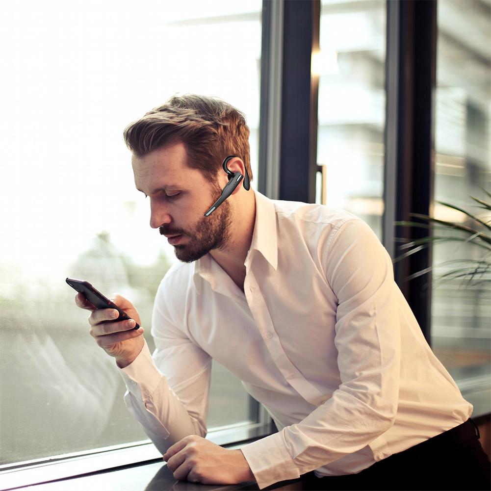 Yyk-525 Business Bluetooth-compatible 5.1 Wireless Headset Hands-free Call Noise Reduction Single Ear Headphone