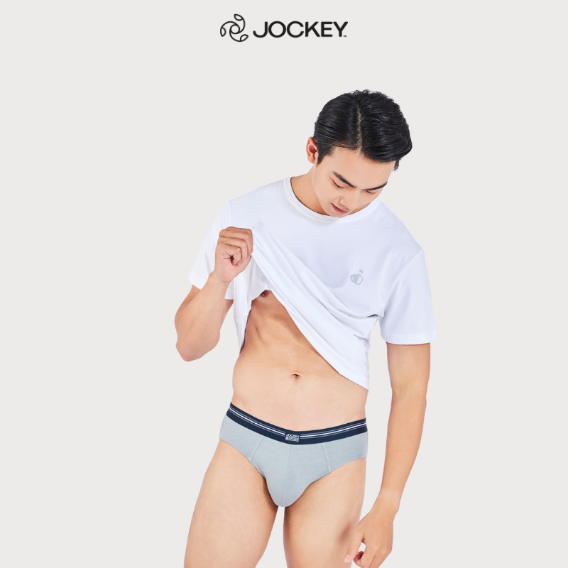 Quần Lót Nam Thun Cotton Jockey Dáng Trunk Boxer Co Giãn Thoải Mái Màu Xám Nhạt - J1248_P1