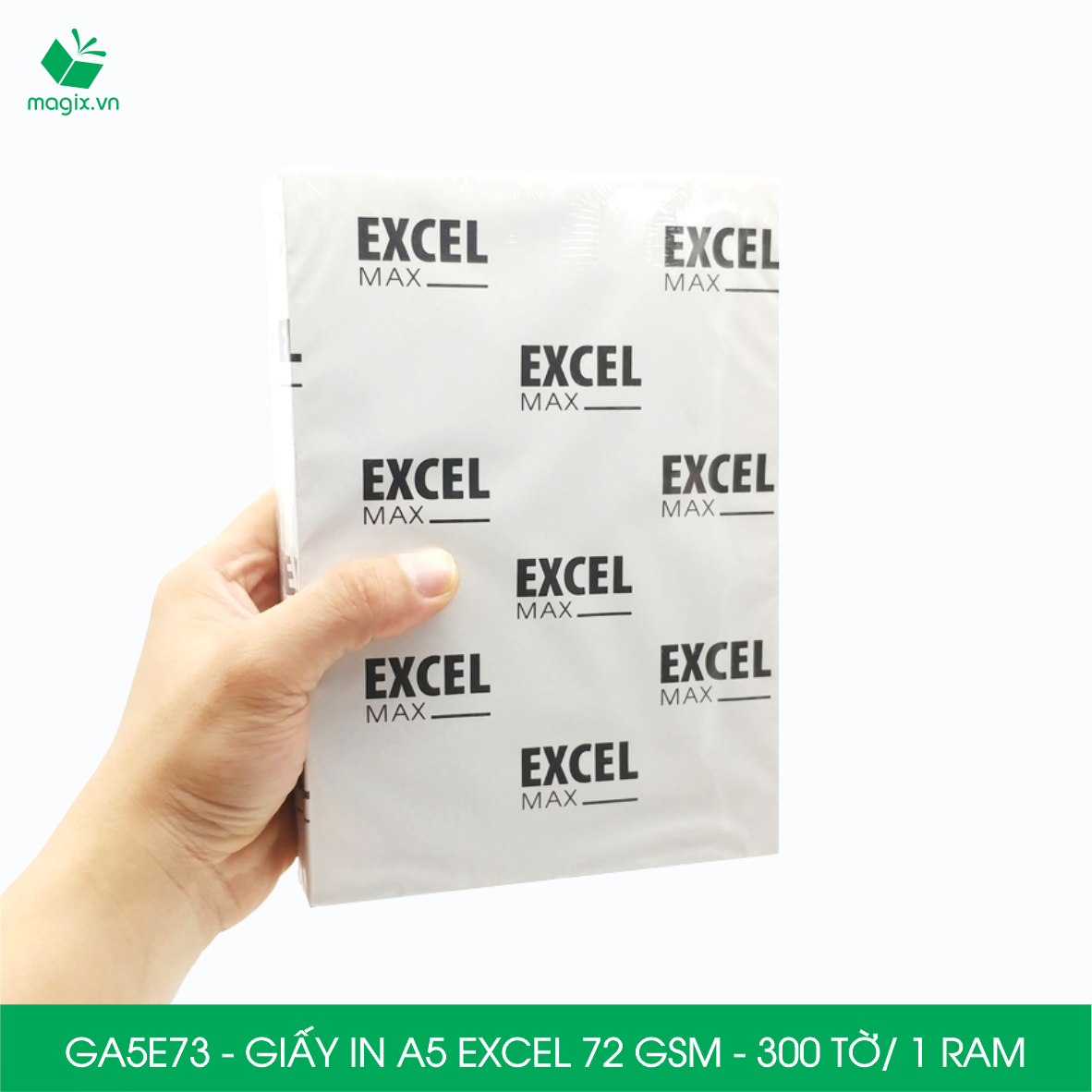 Combo 2 ram Giấy in đơn hàng A5 Excel 72 gsm Thái Lan - Giấy in văn phòng