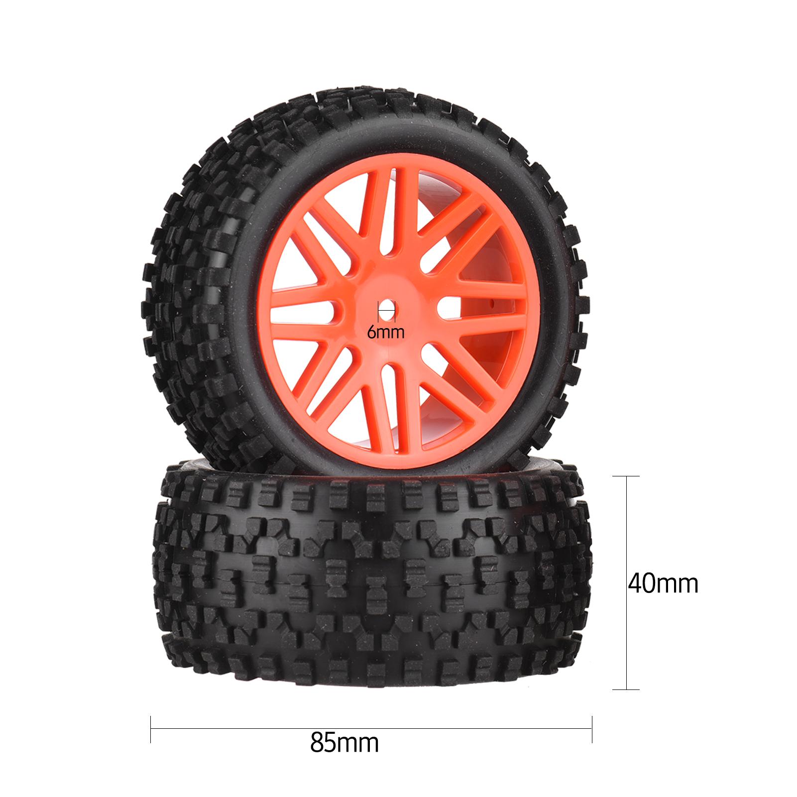 4 Vành Bánh Xe 85Mm Và Lốp Cao Su Cho Xe RC Tỷ Lệ 1:10 Tự Làm Ngoài Đường Đua Lốp Xe Ô Tô 4WD Leo Xe Sở Thích RC Lốp Xe Ô Tô Phụ Kiện