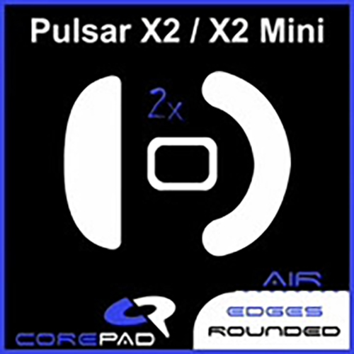 Feet chuột PTFE Corepad Skatez AIR Pulsar X2 / X2 Mini Wireless - 2 Bộ - Hàng Chính Hãng