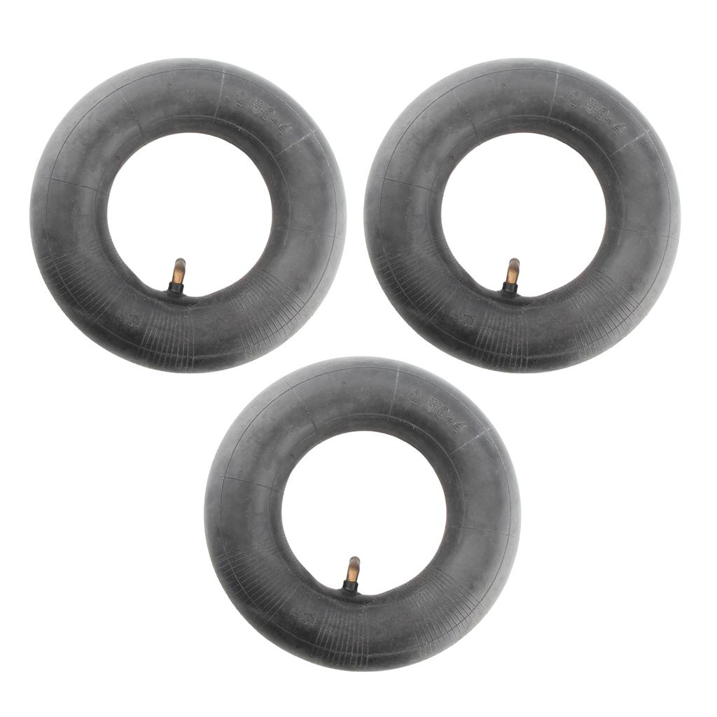 3 PIECES 2.50 X 4 INNER TUBE FOR FRONT/REAR TIRE STEM FOR 2.50-4 TUBE