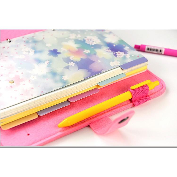 Tab Phân Trang galaxy flower A5/A6 cho Sổ Còng/Sổ Planner