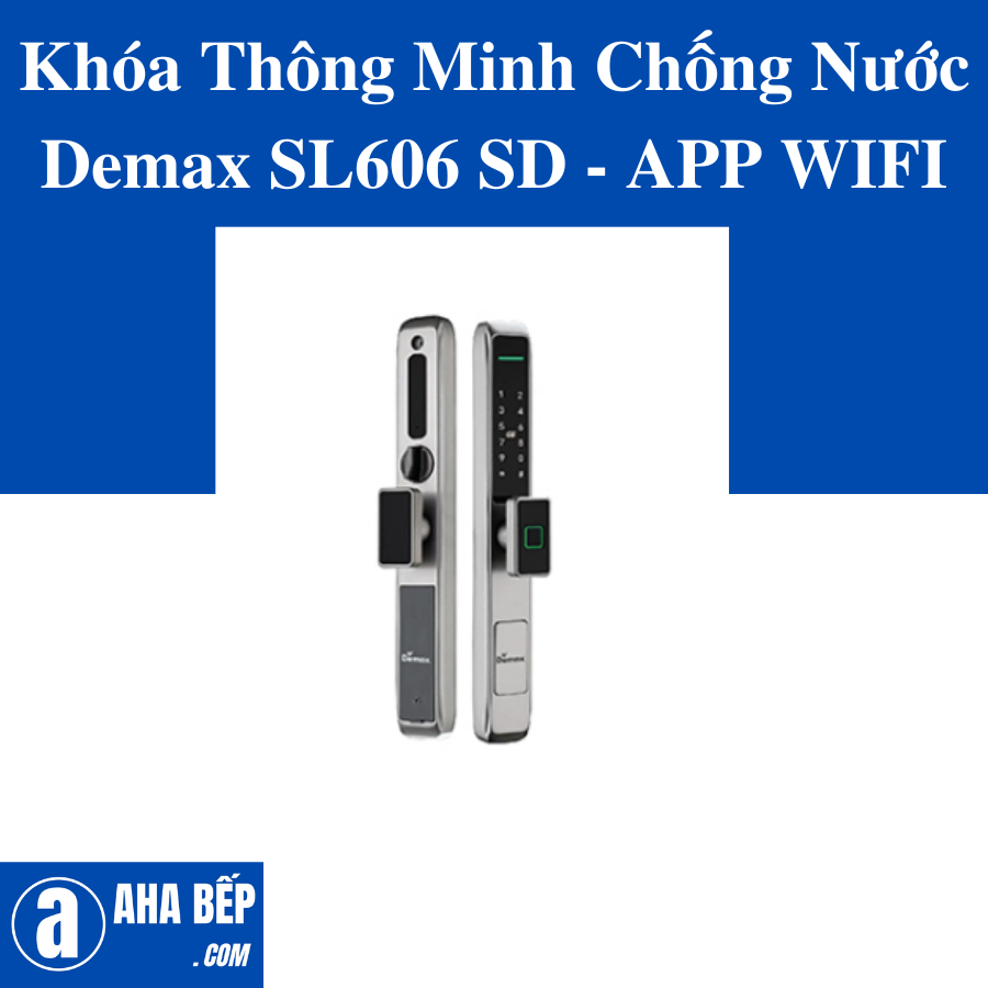 Khóa Thông Minh Chống Nước Demax SL606 SD - APP WIFI. Hàng Chính Hãng