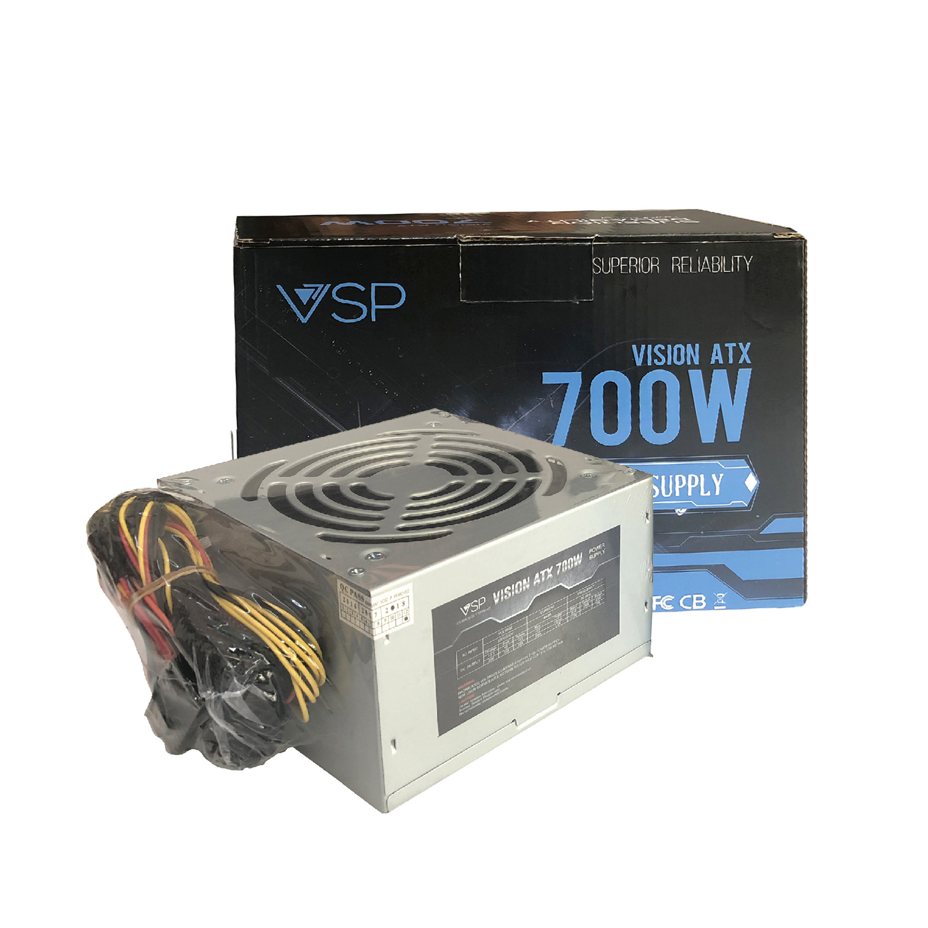 Nguồn VSP 700W Full Box - Kèm Dây Nguồn - Hàng chính hãng