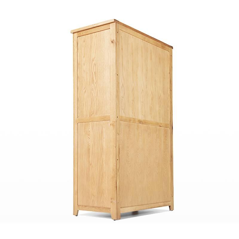 Tủ Quần Áo Rustic 2 Cánh Suốt Gỗ Sồi IBIE