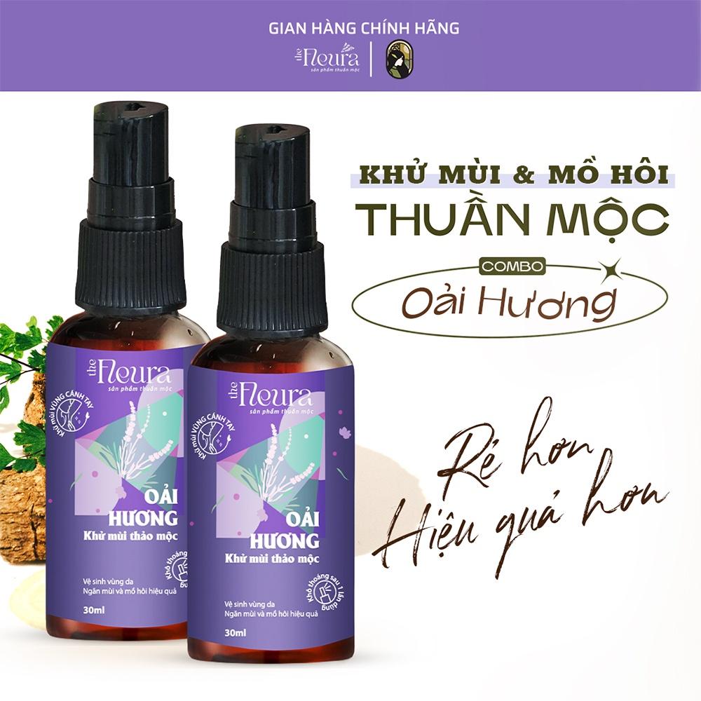 Combo 2 Chai Xịt Khử Mùi Hôi Nách Oải Hương, Ngăn Ngừa Mùi Hôi Nách và Mồ Hôi the Fleura