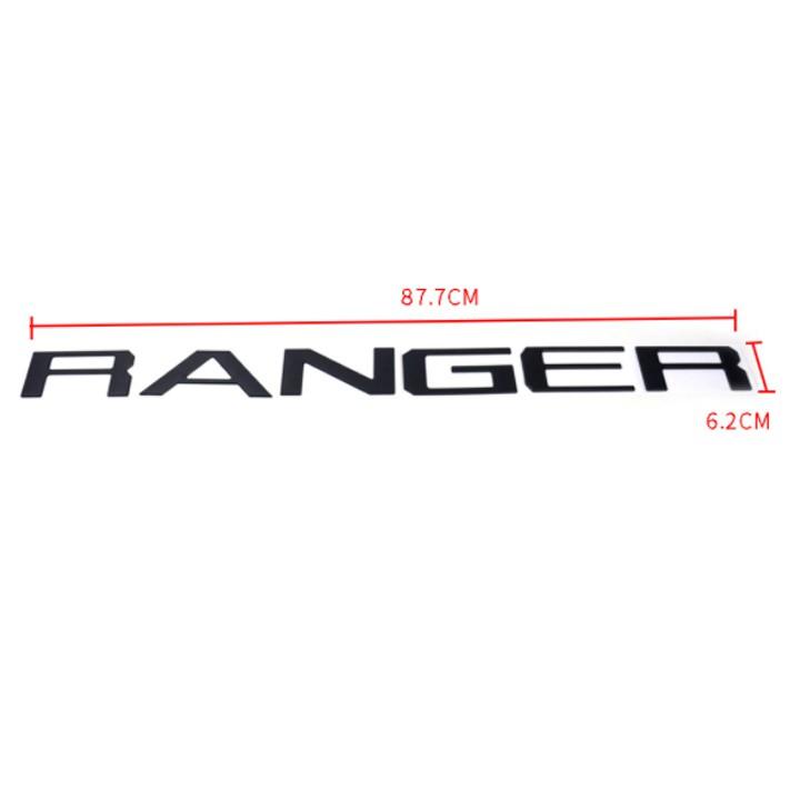 Logo Chữ RANGER 3D Nổi Dán Trang Trí Đuôi Xe Ford Ranger