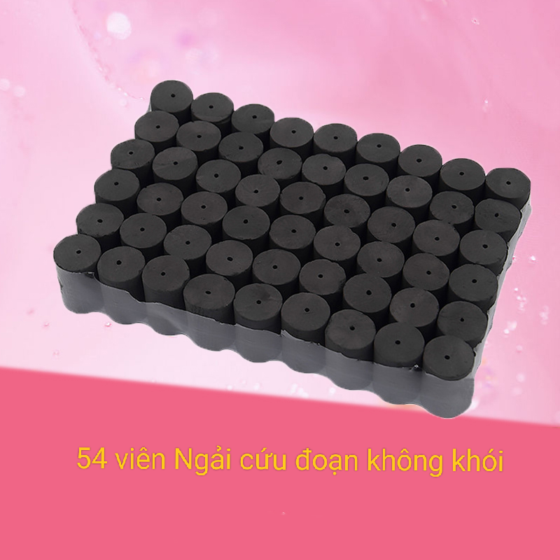 Vỉ 54 viên ngải đoạn không khói. Nhang ngải cứu không khói