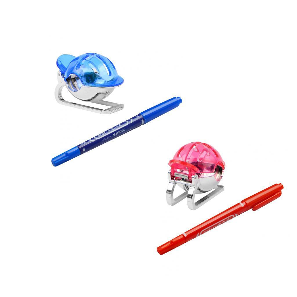 Pack of 2 pcs Golf Ball Liner Marker Line Drawing Alignment Tool Accessories Blue + Red