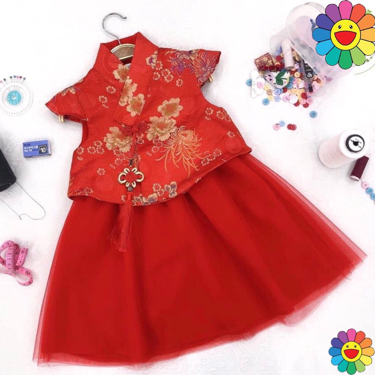 Set hanbok bé gái cực sang SE151