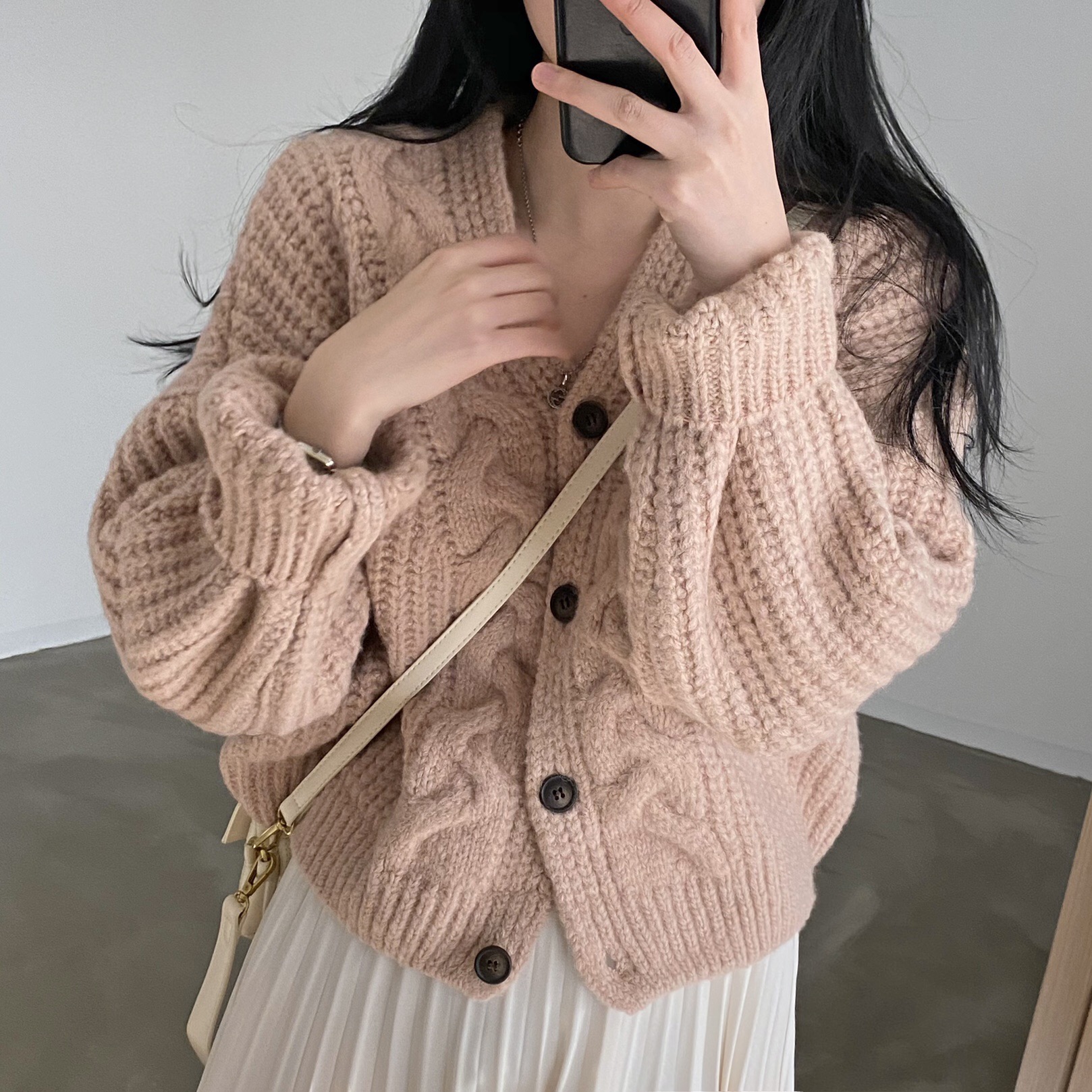 Áo khoác len cardigan ulzzang hàn quốc