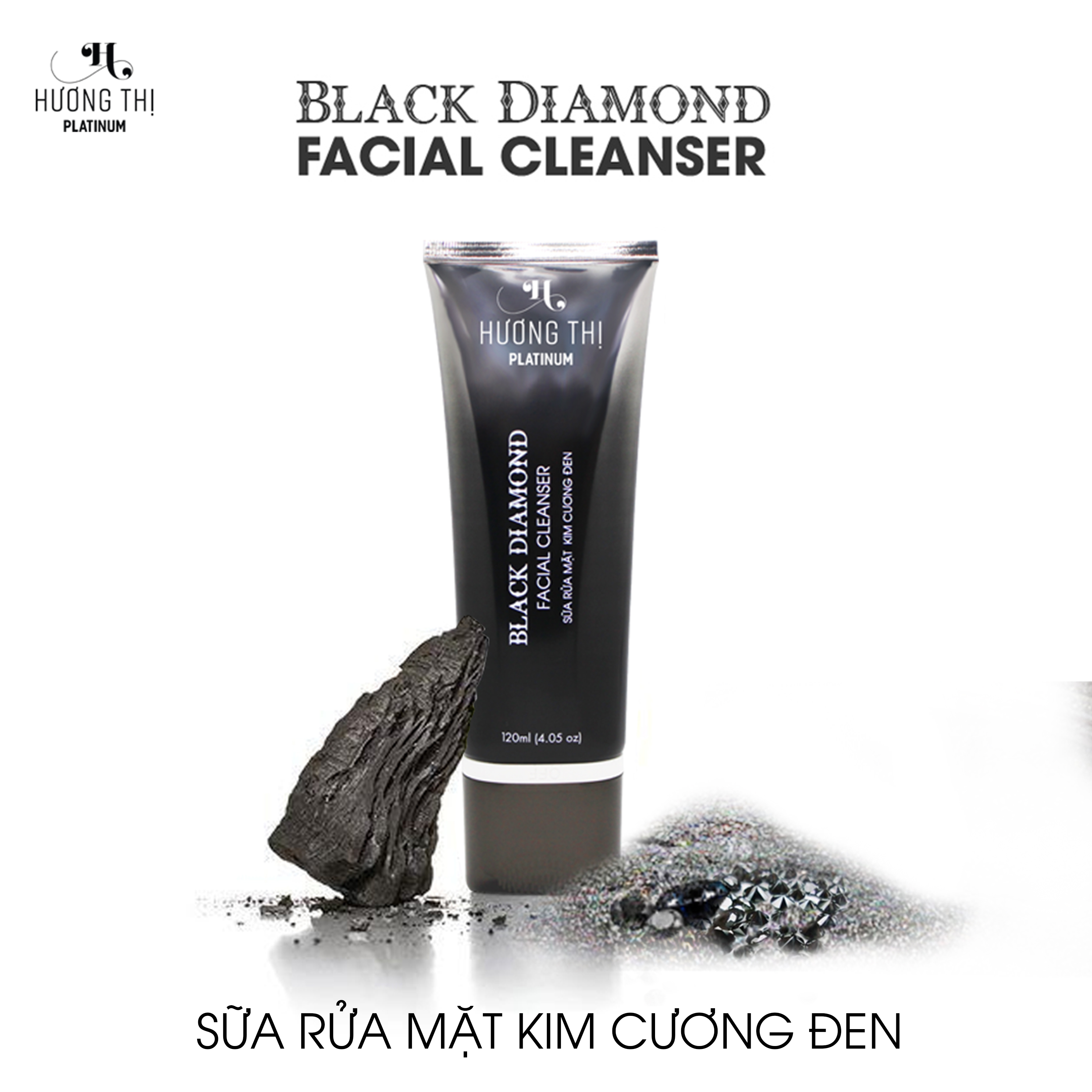 SỮA RỬA MẶT KIM CƯƠNG ĐEN BLACK DIAMOND FACIAL CLEANSER 120ML HƯƠNG THỊ PLATINUM