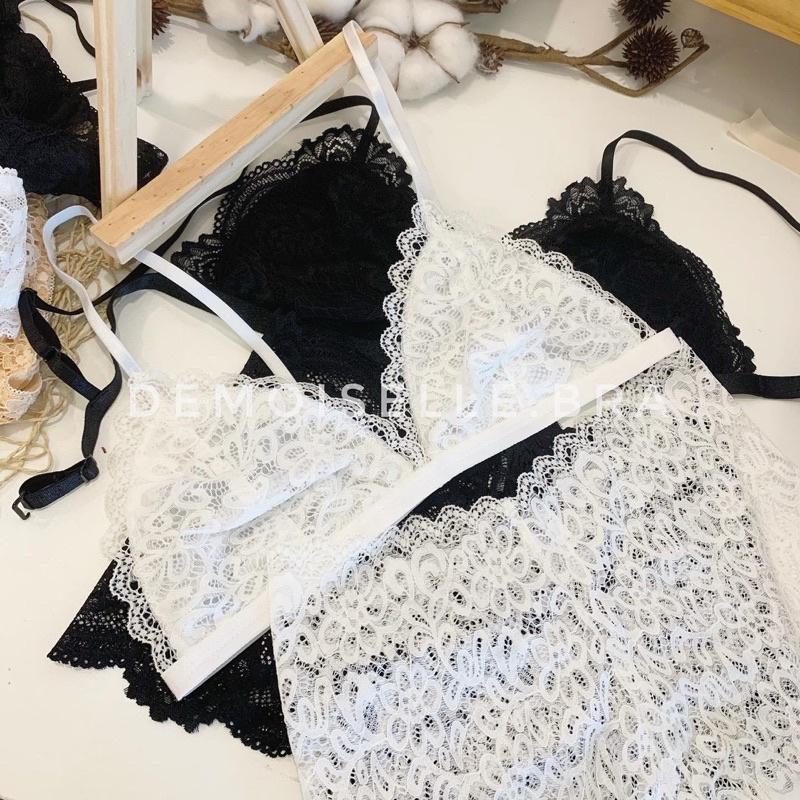 BASIC SET - áo ren tặng kèm mút + quần T lưng cao