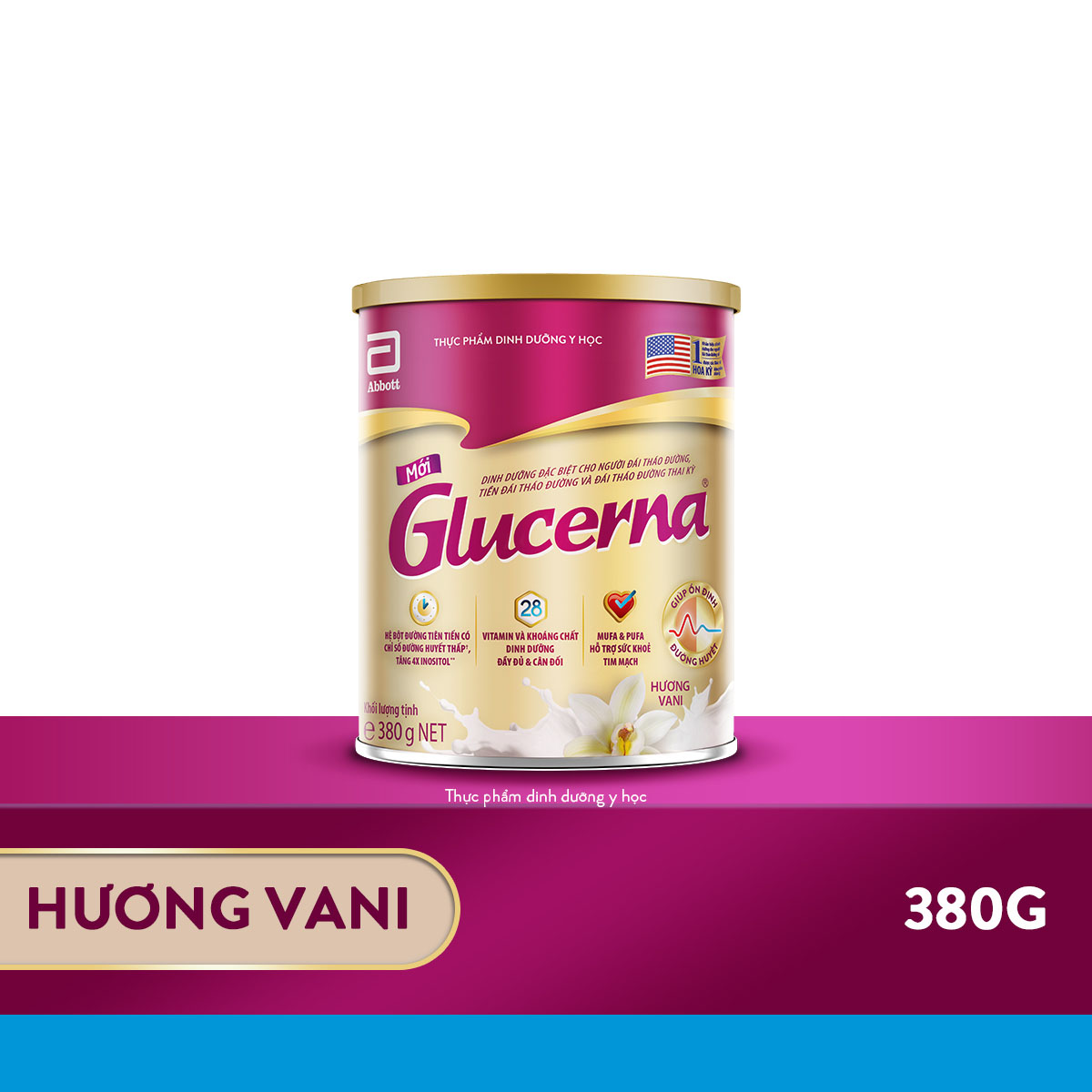 Sữa Bột Abbott Glucerna Vani 380g/400g