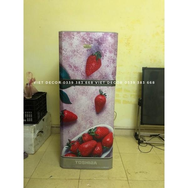 Miếng Dán Tủ Lạnh Hoa Quả - Decal Tủ Lạnh, Máy Giặt nhiều Kích thước - Màu sắc đẹp