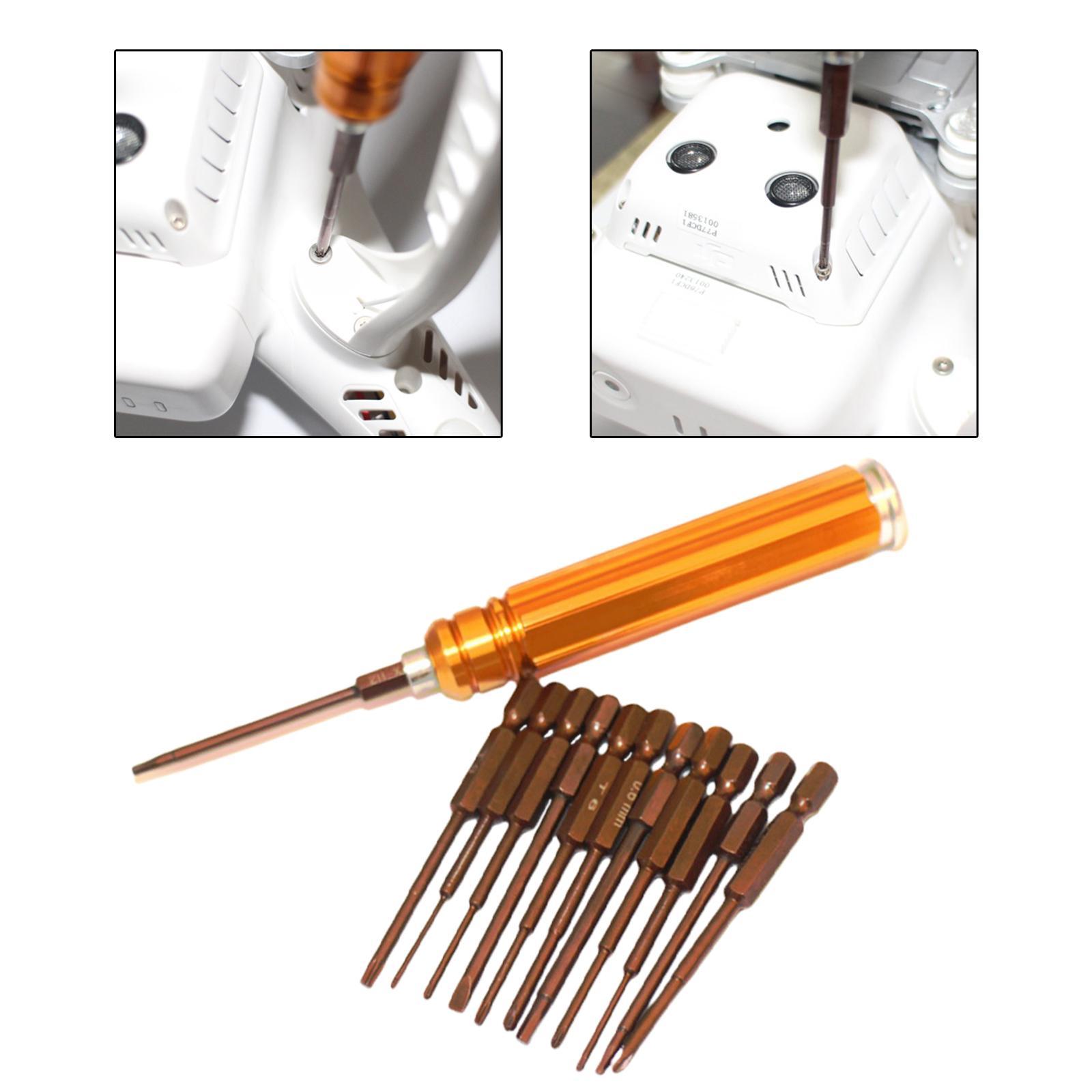 13-in-1 Screwdriver Set Aluminum V2.0 Hand Tools Manual S2 Steel Repair Kit for DJI 4 3 2 Disassembly Smartphones PC Tablet Home Use