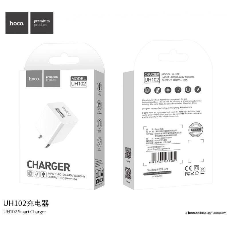 Củ sạc USB hàng chính hãng Hoco UH102, cốc sạc cho IP/Android