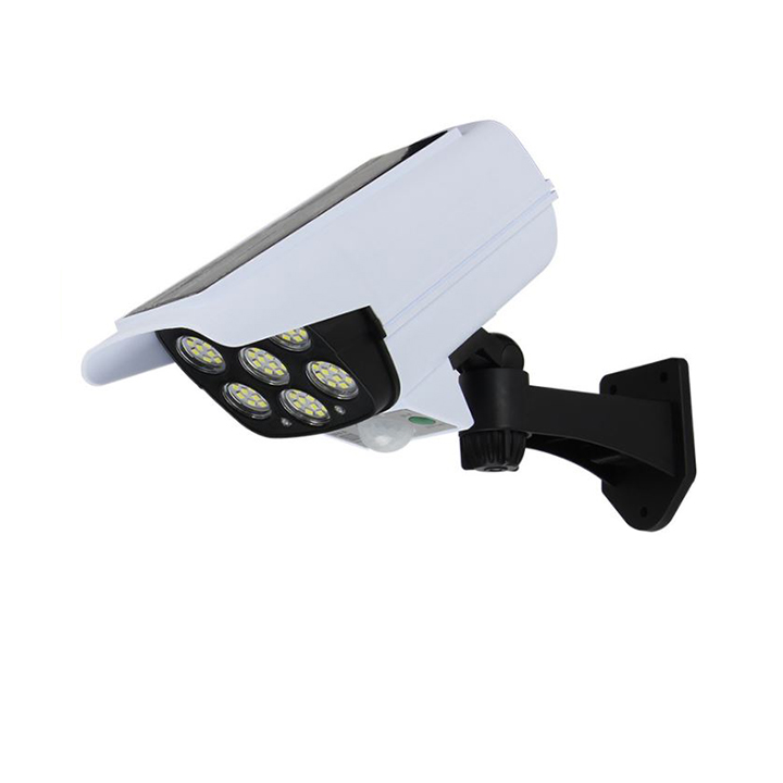 Đèn LED cảm ứng nạp năng lượng mặt trời mô hình camera theo dõi lắp ban công,cổng nhà, góc vườn