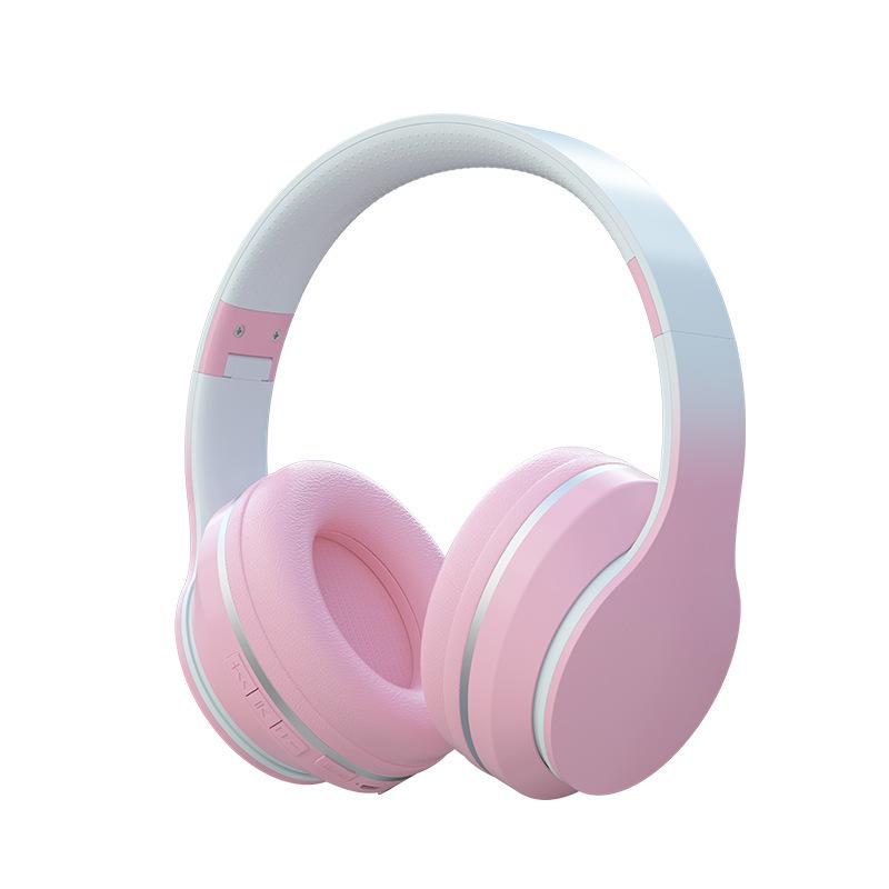 Ưu đãi đặc biệt mới tai nghe bluetooth đeo đầu không dây màu gradient pin lớn thời lượng pin siêu dài tai nghe chơi game chống ồn