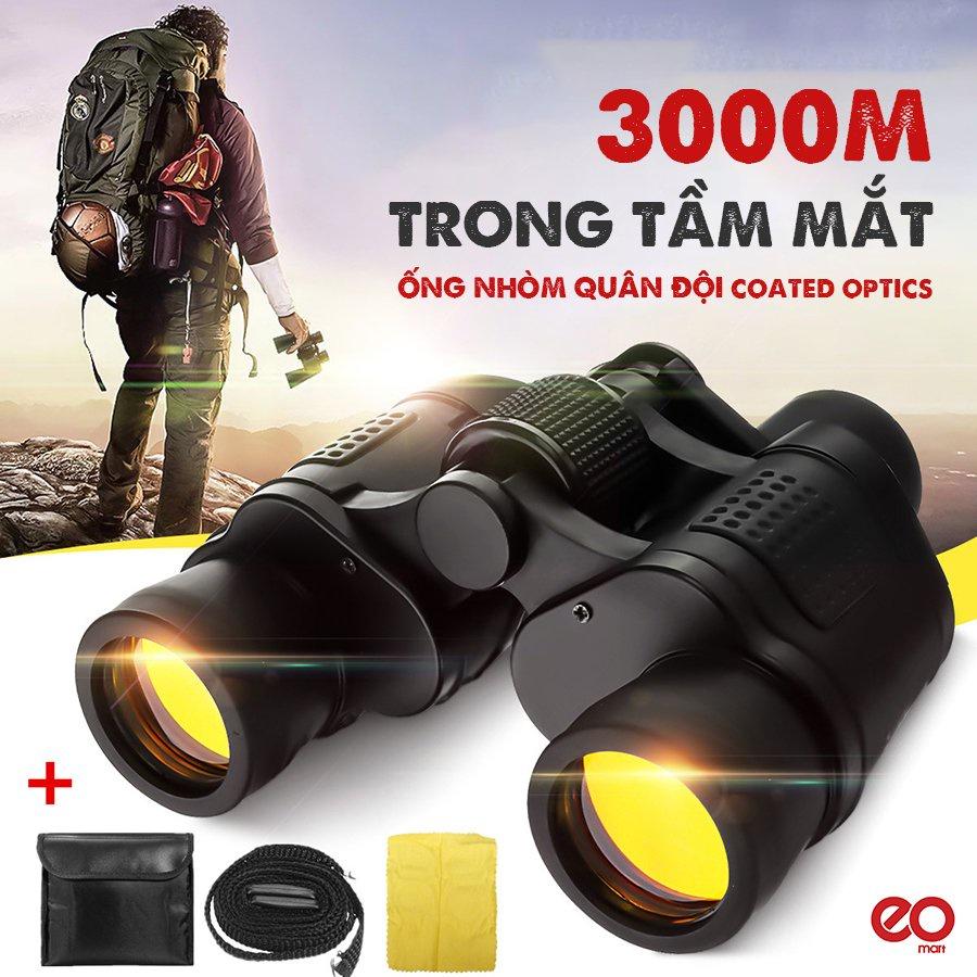 Ống Nhòm Quân Đội Chiếu Xa 3.000 M Với Thiết Kế Độc Đáo Vô cùng Tiện lợi cho những chuyến đi xa, du lịch,đi săn