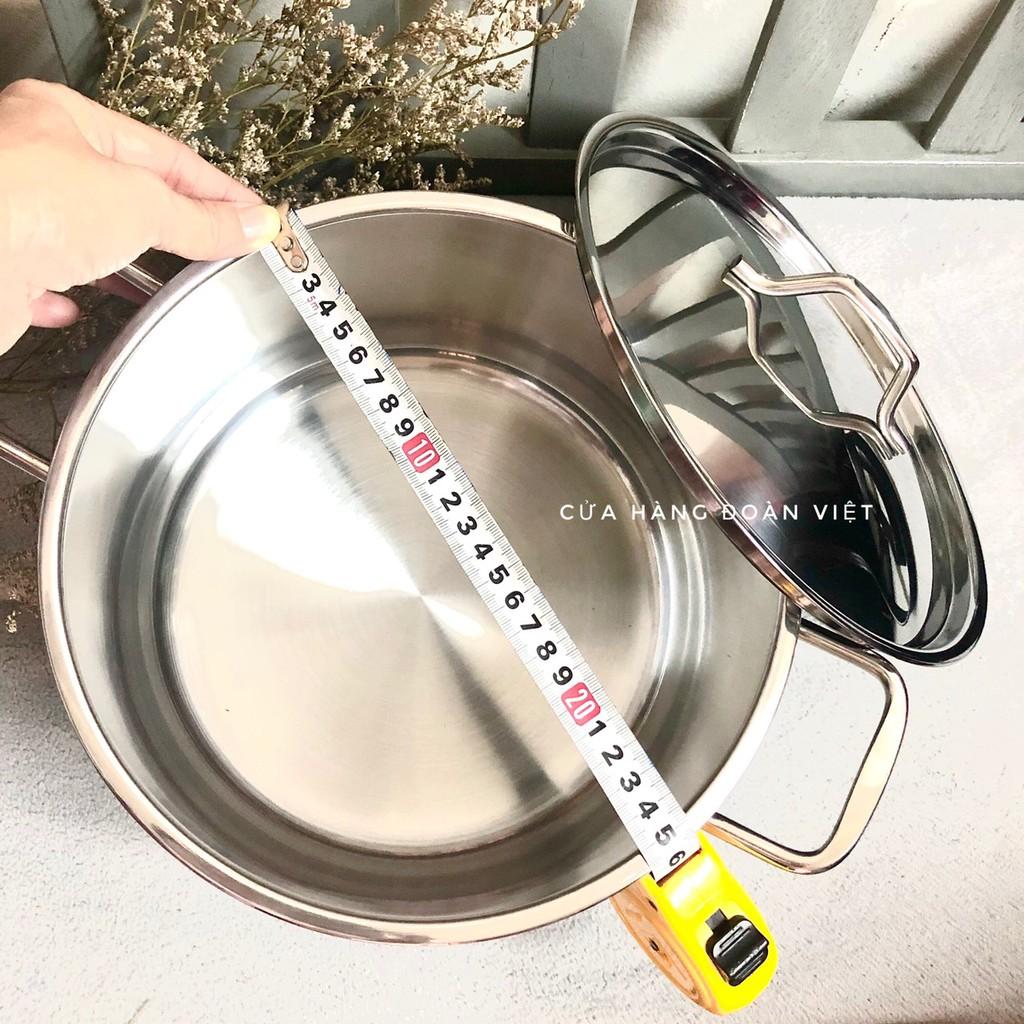 Nồi Inox FiveStar 3 Đáy Nắp Inox 24cm - Siêu Đẹp Siêu Bền