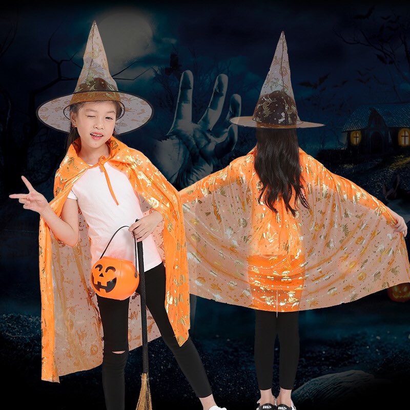 Bộ Áo Mũ Hóa Trang Phù Thủy Hallowwen