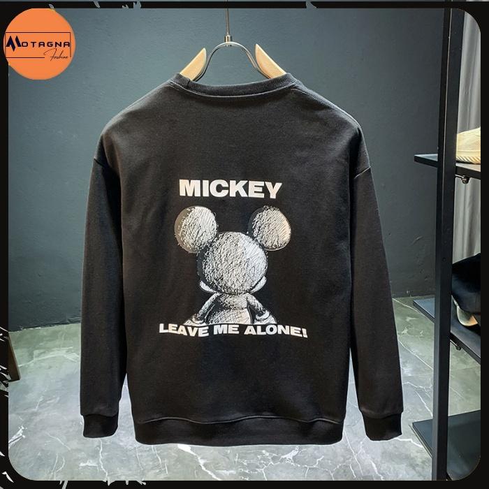 Áo nỉ dài tay nam, Áo sweater nam chất đẹp mịn hot trend in ngực MCKEY mã NZ639