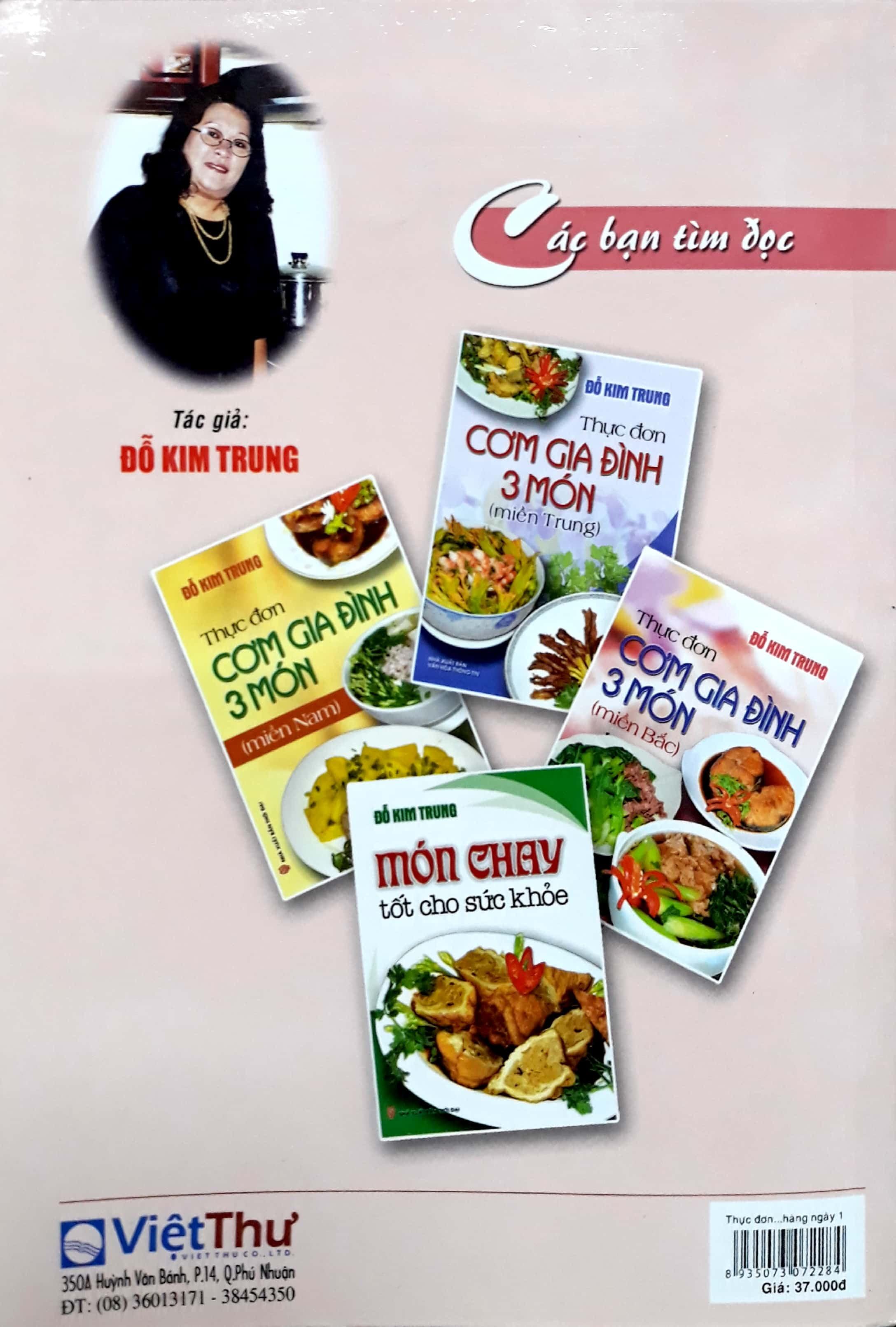 Sách Thực Đơn Món Ăn Hàng Ngày - Tập 1