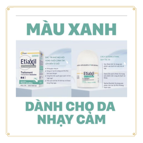 Lăn Ngăn Khử Mùi Etiaxil Dành Cho Da Nhạy Cảm 15ml - Đan Mạch