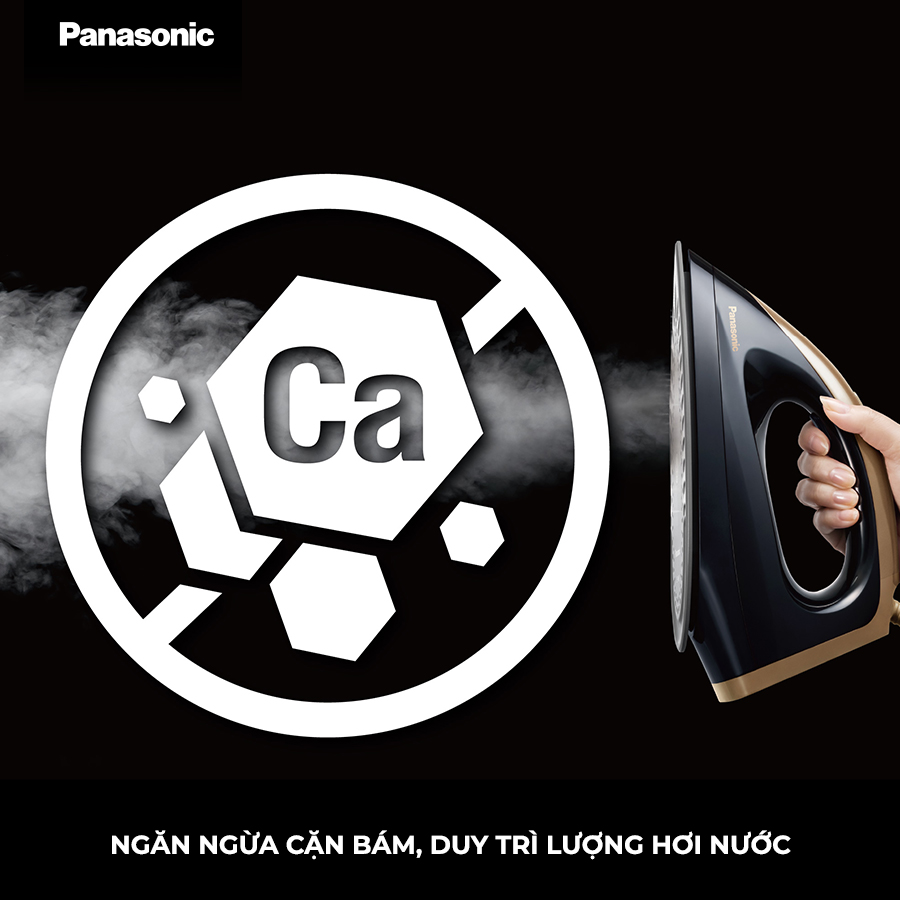 Hình ảnh Bàn ủi hơi nước cao cấp Panasonic NI-GT500NRA - Công nghệ Optimal Care tự động chỉnh nhiệt độ - Ngăn ngừa cặn bám - Ủi cực nhanh - Diệt khuẩn tối ưu - Hàng chính hãng