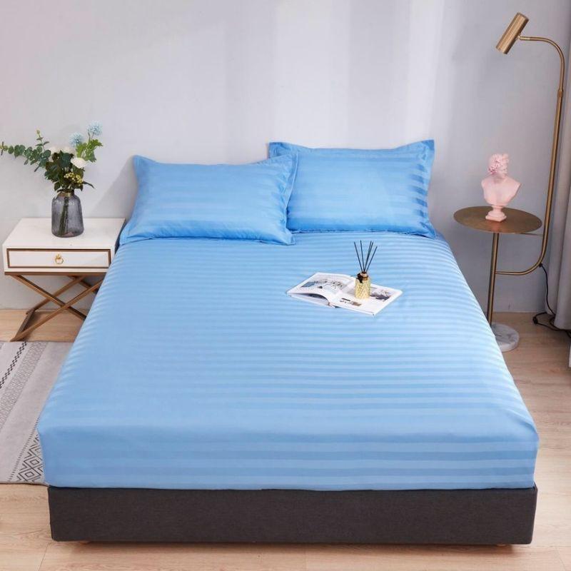 Ga Gối Cotton 3F kẻ sọc khách sạn mẫu mới nhất