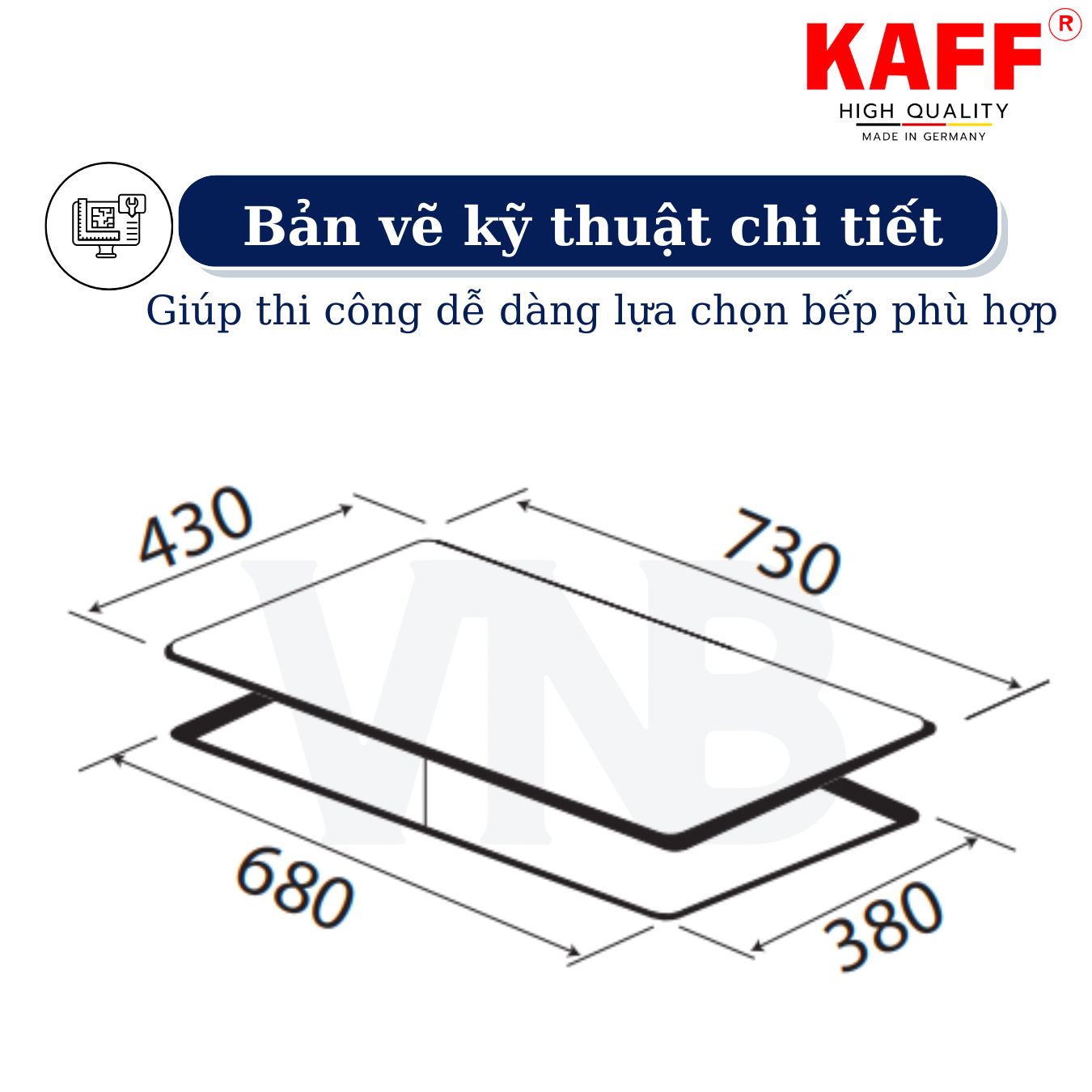 Bếp ga đôi đỏ sang trọng KAFF KF-312 - Hàng chính hãng