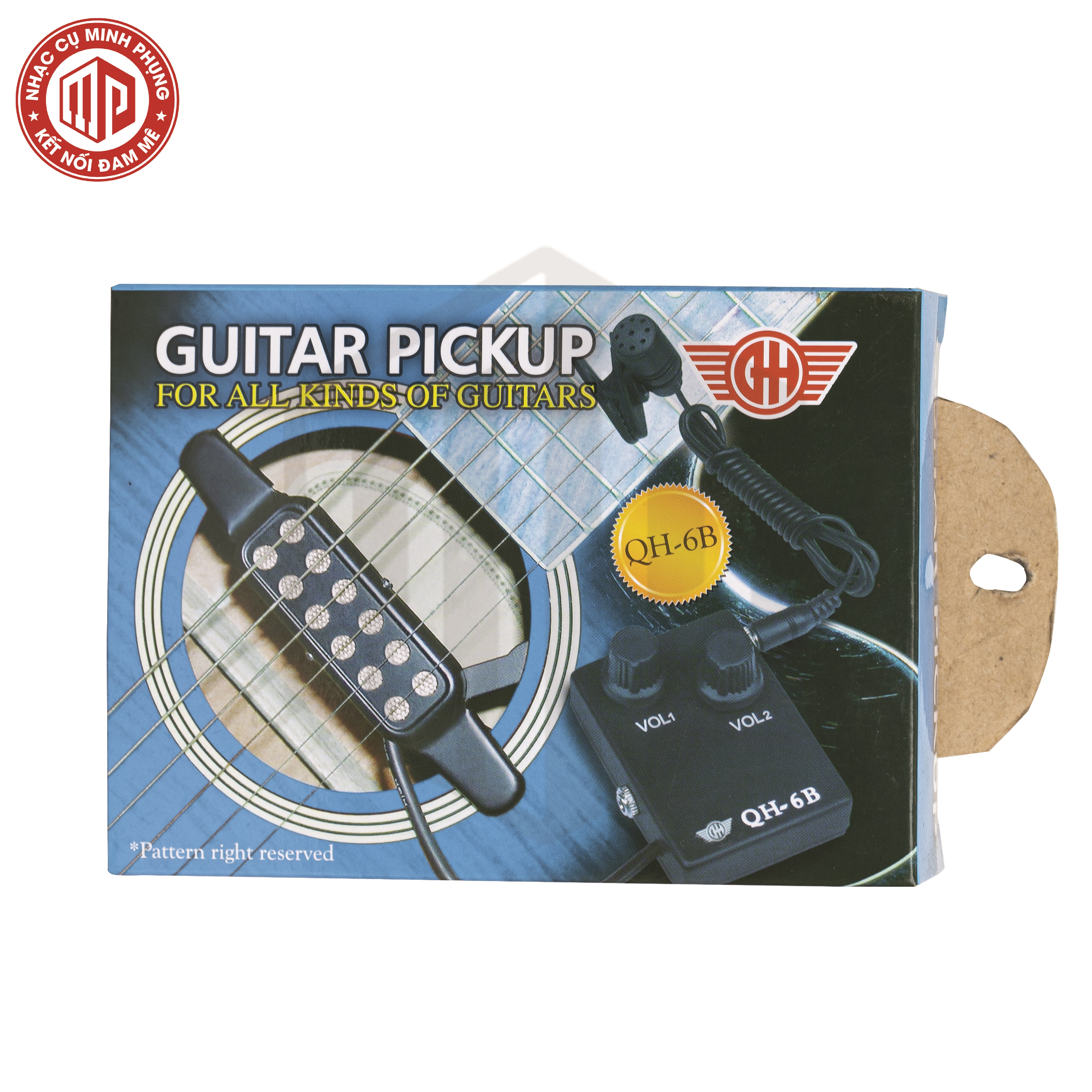 Pickup/ Pick up/ Pick-up Guitar - Kzm Kurtzman QH-6B (QH6B) - Dành cho tất cả loại đàn Guitar - Hàng chính hãng