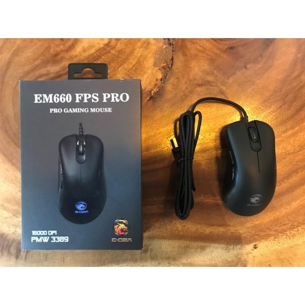 Chuột Gaming E-Dra EM660 Pro FPS ( LED RGB, 16000 DPI, Phần mềm tùy chỉnh ) - Hàng Chính Hãng