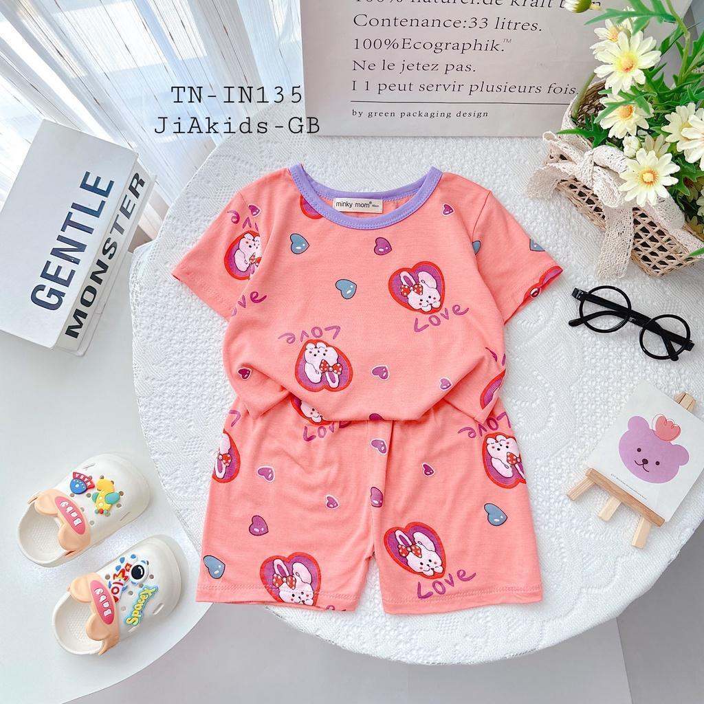 Đồ Bộ Bé Trai Bé Gái Minky Mom, Quần áo trẻ em vải Thun Lạnh mềm mịn thoáng mát an toàn cho bé NN22