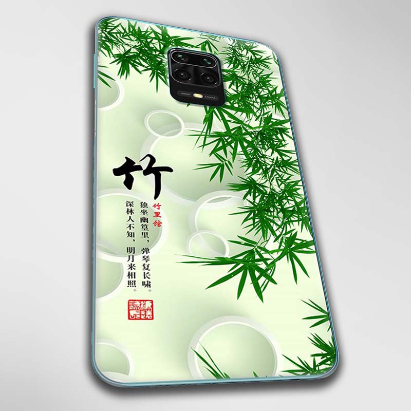 Ốp lưng dành cho Xiaomi Redmi Note 9, 9 Pro, 9S mẫu Cành trúc