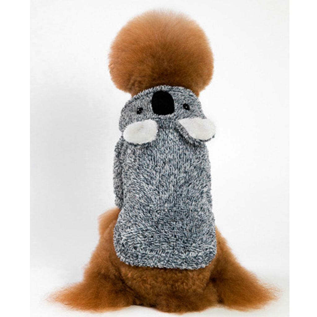 Coral Fleece Clothes Lazy Bear Dress Up Black Hoodie Dog Costume
