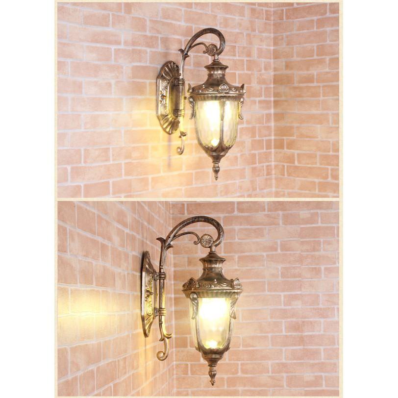 Đèn tường LEONA mạ crom cao cấp phong cách châu Âu chống nước tuyệt đối trang trí ngoài trời, ban công, hành lang