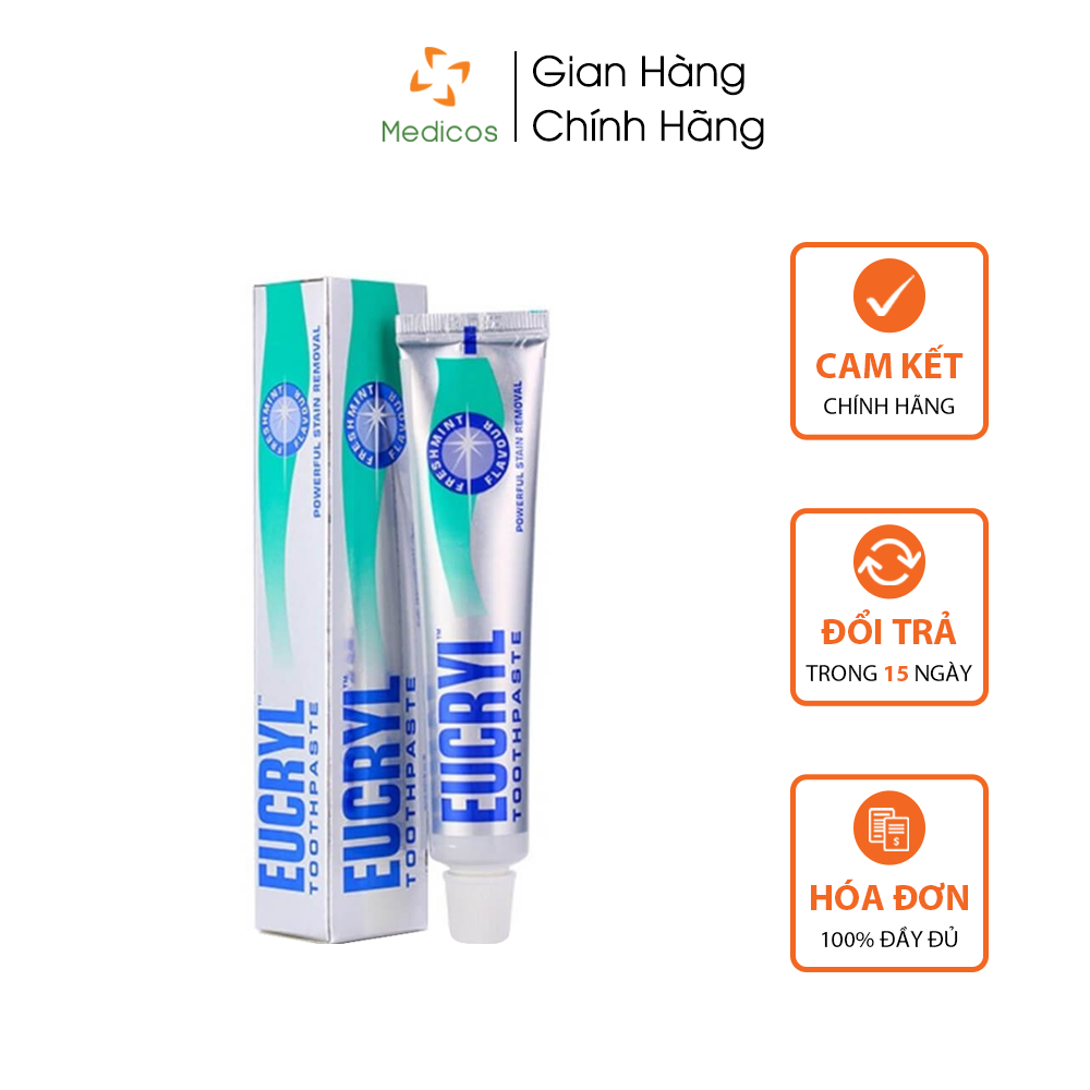 Kem Đánh Răng Eucryl Toothpaste Chính Hãng đến từ Anh Quốc