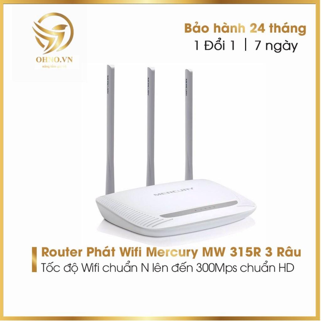 Bộ Thiết Bị Phát Wifi Mercury MW 315R 3 Anten Cục Phát Sóng Wifi Tốc Độ Cao Ổn Định hàng chính hãng