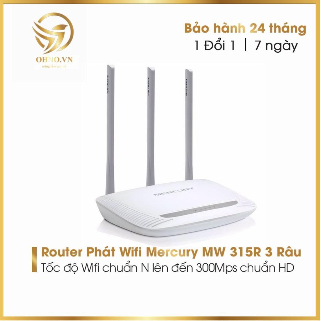 Bộ Thiết Bị Phát Wifi Mercury MW 315R 3 Anten Cục Phát Sóng Wifi Tốc Độ Cao Ổn Định hàng chính hãng